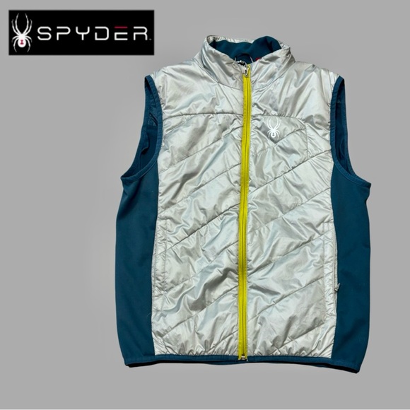 Spyder Silver and Blue Vest - Picture 1 of 13